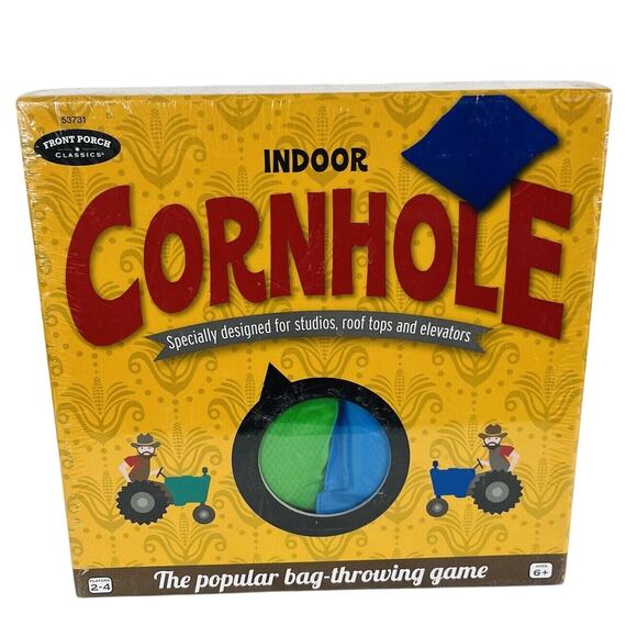Indoor Cornhole Game Bean Bag Board Front Porch Classics New Sealed - Picture 1 of 4